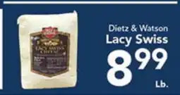 Eurofresh Market Dietz & Watson Lacy Swiss offer