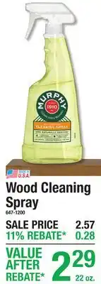 Menards Wood Cleaning Spray offer