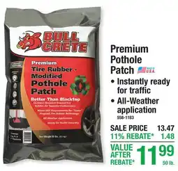 Menards Premium Pothole Patch offer