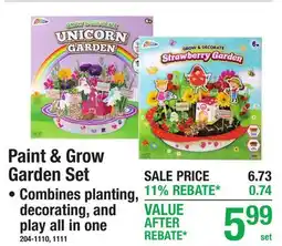 Menards Paint & Grow Garden Set offer