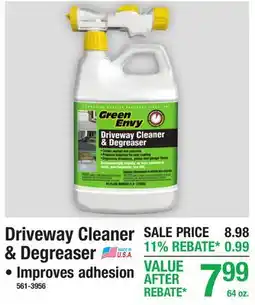 Menards Driveway Cleaner & Degreaser offer