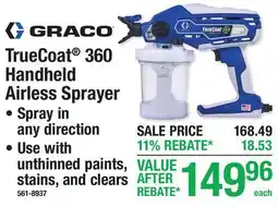 Menards TrueCoat 360 Handheld Airless Sprayer offer