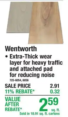 Menards Wentworth offer