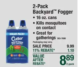 Menards 2-Pack Backyard Fogger offer