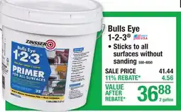 Menards Bulls Eye 1-2-3 Interior/Exterior Primer offer