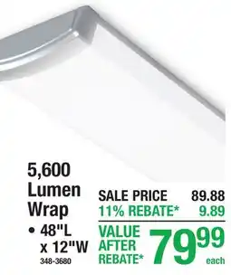 Menards 5,600 Lumen Wrap offer