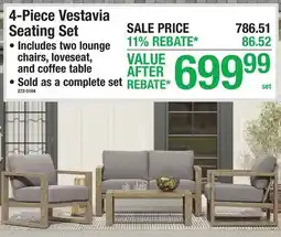 Menards 4-Piece Vestavia Seating Set offer
