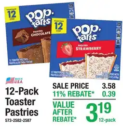 Menards 12-Pack Toaster Pastries offer