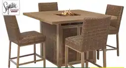 Menards 5-Piece Azure Cove High Dining Fire Set offer