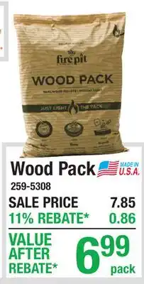 Menards Wood Pack offer