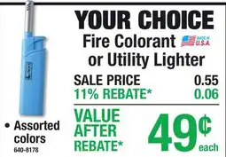 Menards Fire Colorant or Utility Lighter offer