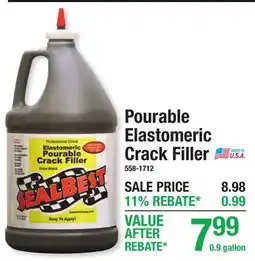 Menards Pourable Elastomeric Crack Filler offer
