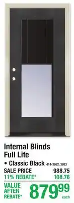 Menards Internal Blinds Full Lite offer