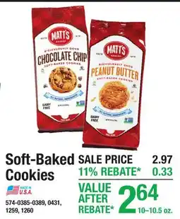 Menards Soft-Baked Cookies offer