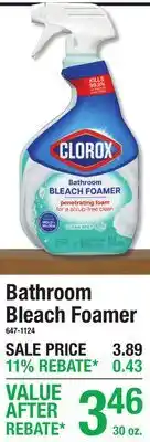 Menards Bathroom Bleach Foamer offer