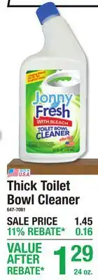 Menards Thick Toilet Bowl Cleaner offer