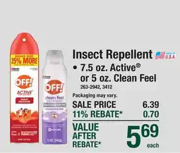 Menards Insect Repellent offer