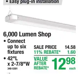 Menards 6,000 Lumen Shop offer