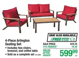 Menards 4-Piece Arlington Seating Set offer