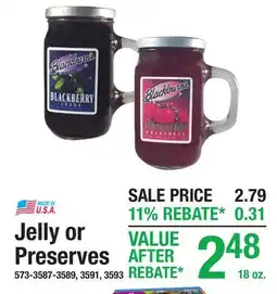 Menards Jelly or Preserves offer