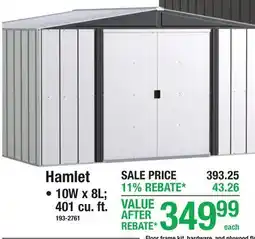 Menards DURABLE STEEL Hamlet offer