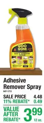 Menards Adhesive Remover Spray offer
