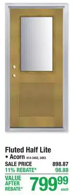 Menards Fluted Half Lite offer