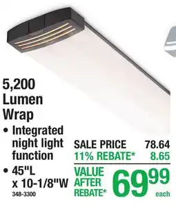 Menards 5,200 Lumen Wrap offer