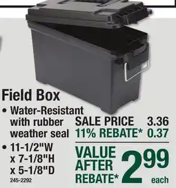 Menards Field Box offer