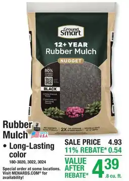 Menards Rubber Mulch offer
