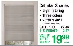 Menards Cellular Shades offer