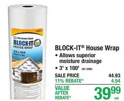 Menards BLOCK-IT House Wrap offer