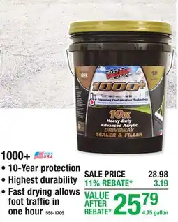 Menards 1000+ Driveway Sealer offer