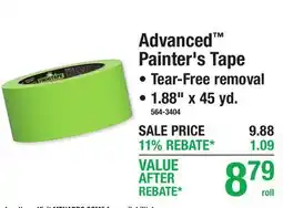 Menards Advanced Painter's Tape offer