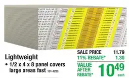 Menards DRYWALL Lightweight offer