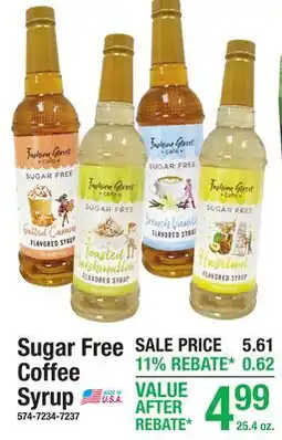 Menards Sugar Free Coffee Syrup offer