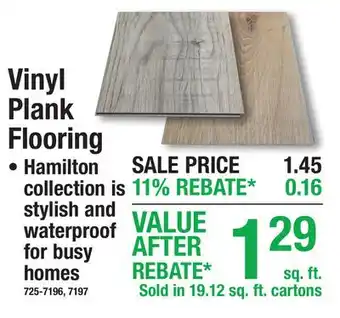 Menards Vinyl Plank Flooring offer
