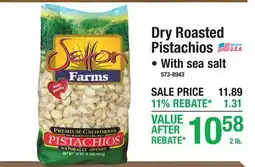 Menards Dry Roasted Pistachios offer