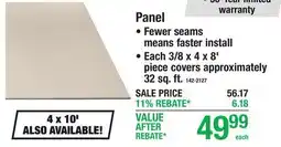 Menards Panel Wood Siding offer