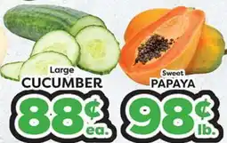 Torres Supermercado Large CUCUMBER, Sweet PAPAYA offer