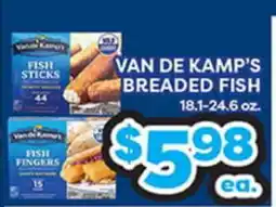 Torres Supermercado VAN DE KAMP'S BREADED FISH offer