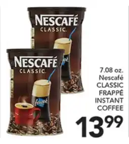 Pete's Fresh Market Nescafé CLASSIC FRAPPE INSTANT COFFEE offer