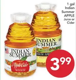 Pete's Fresh Market 1 gal Indian Summer APPLE Juice or Cider offer