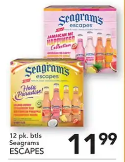 Pete's Fresh Market Seagrams ESCAPES offer