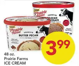 Pete's Fresh Market 48 oz. Prairie Farms ICE CREAM offer