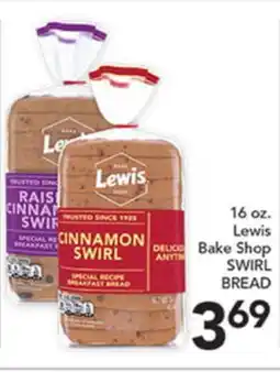 Pete's Fresh Market 16 oz. Lewis Bake Shop SWIRL BREAD offer
