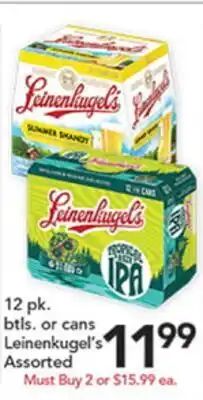 Pete's Fresh Market Leinenkugel's Assorted offer