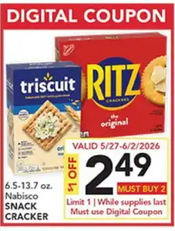 Pete's Fresh Market Nabisco SNACK CRACKER offer
