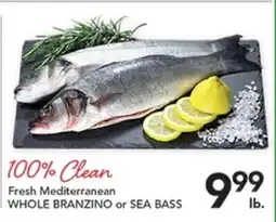 Pete's Fresh Market Fresh Mediterranean WHOLE BRANZINO or SEA BASS offer
