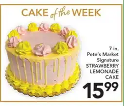 Pete's Fresh Market CAKE of the WEEK offer